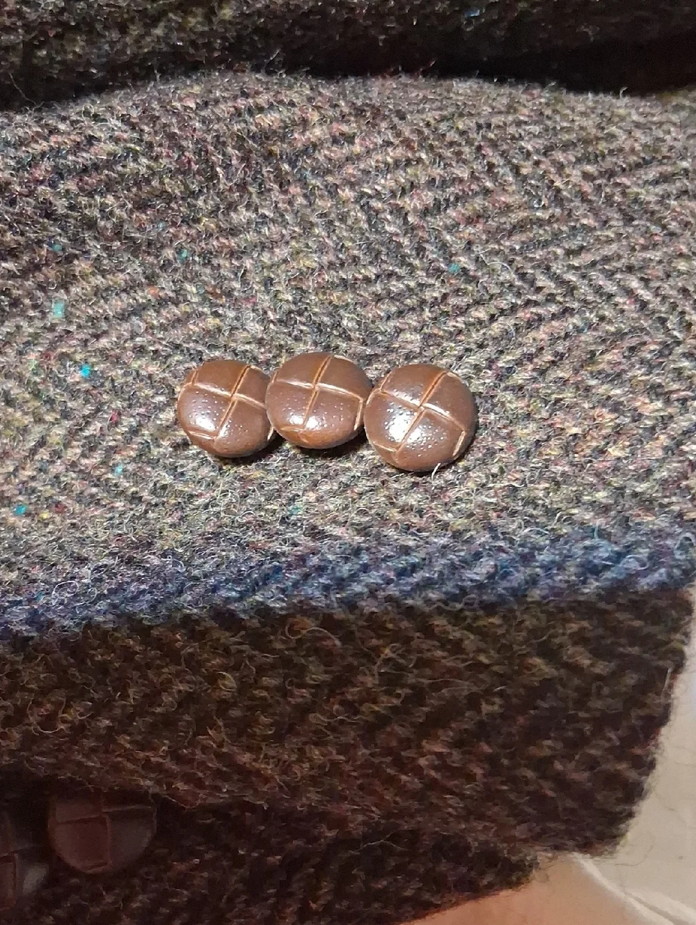 Harris Tweed 40R Men's Brown Herringbone Sport Coat Blazer Wool